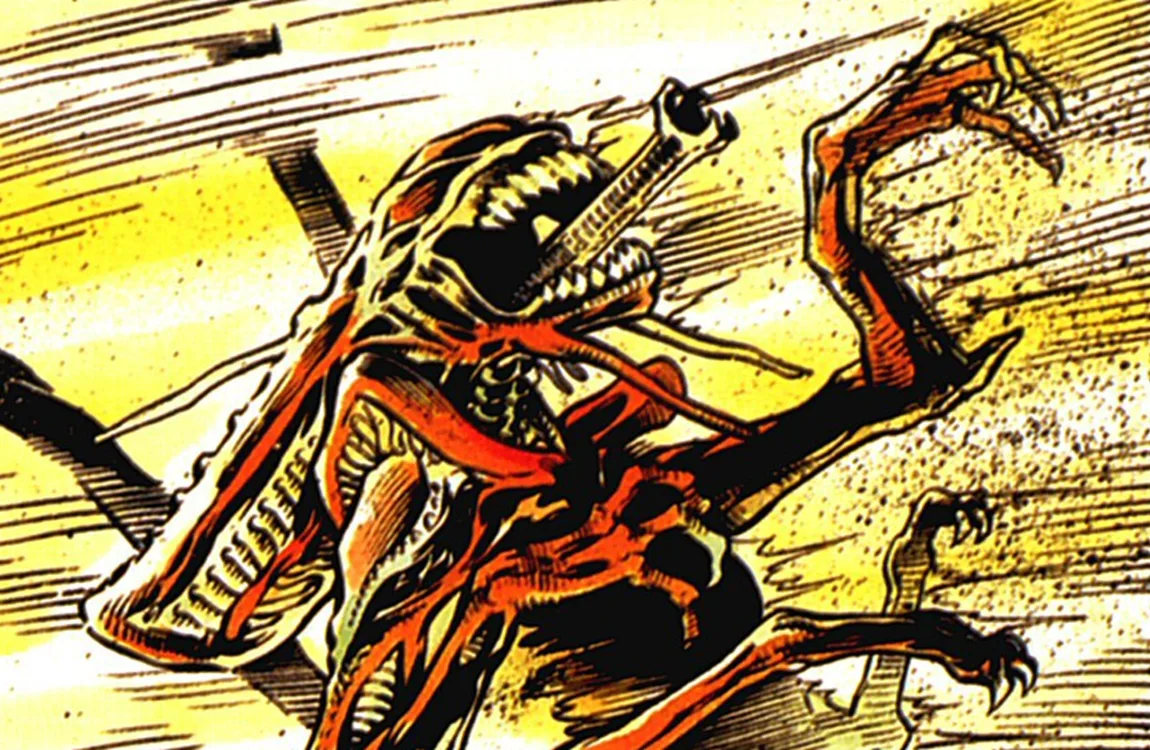 The death of the Red Queen Xenomorph in a nuclear blast