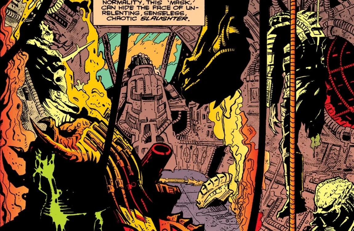 A Bad Blood Predator has massacred a group of Predators