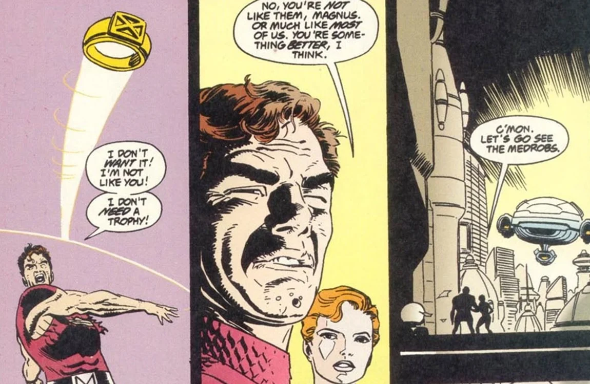 Magnus refuses the trophy ring, while the Predators leave