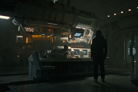 Andy and Rook aboard Renaissance Station in Alien Romulus