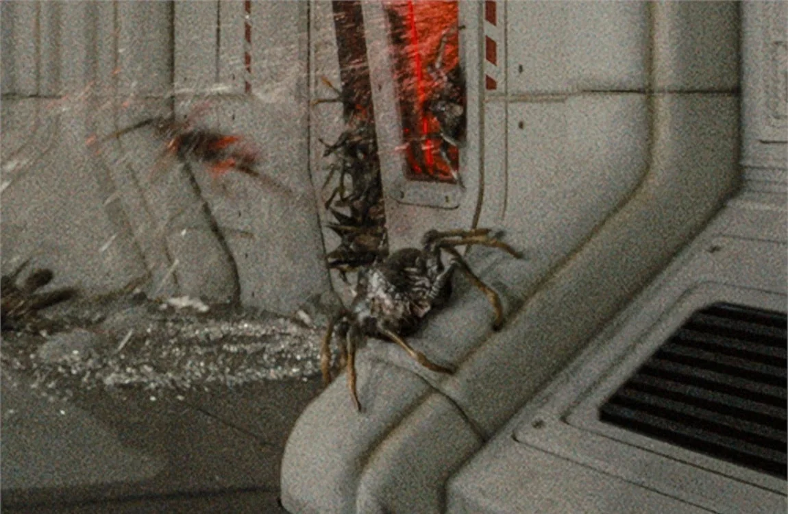 Facehuggers stored inside the Romulus Lab