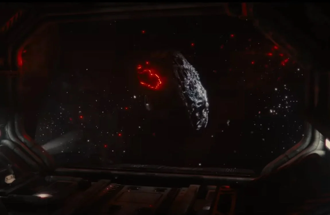 The recovered Xenomorph cocoon brought aboard the station