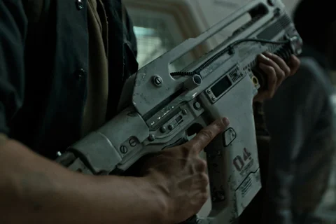 The F44AA Pulse Rifle from Alien Romulus