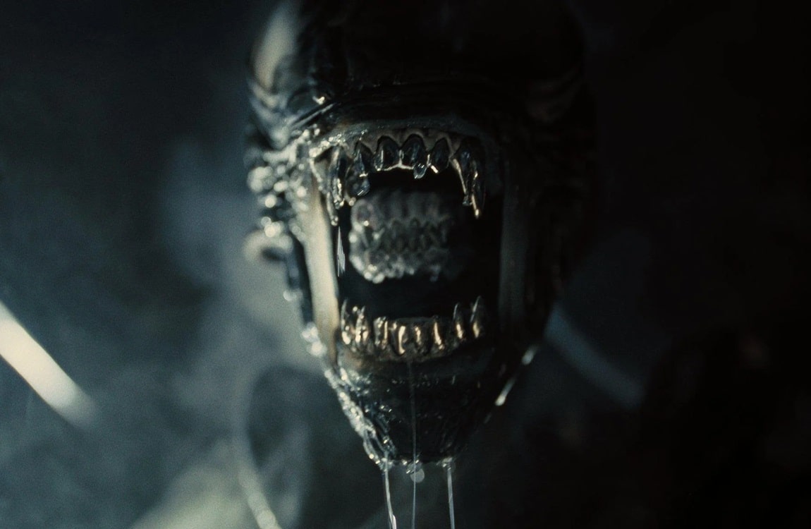 The inner mouth of the Alien Romulus Xenomorph
