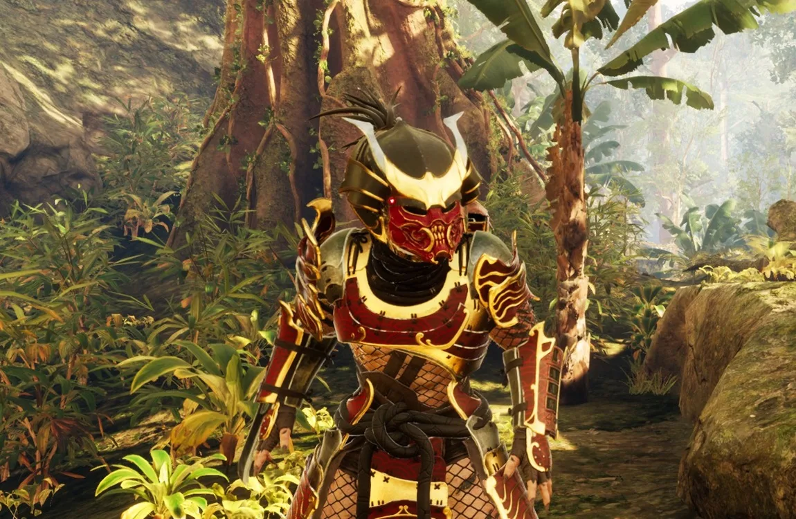 The Samurai Predator in-game in Predator: Hunting Grounds