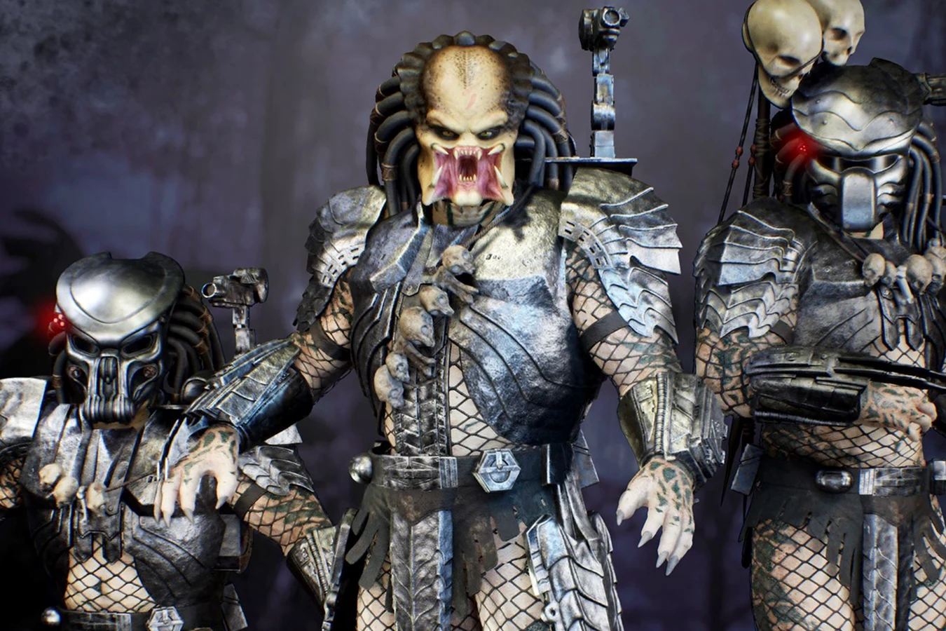 Scar, Celtic, and Chopper Predators from Predator: Hunting Grounds