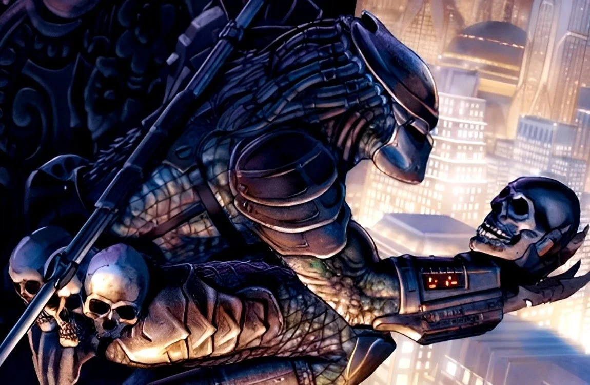 The weapons and armor of Scarface Predator