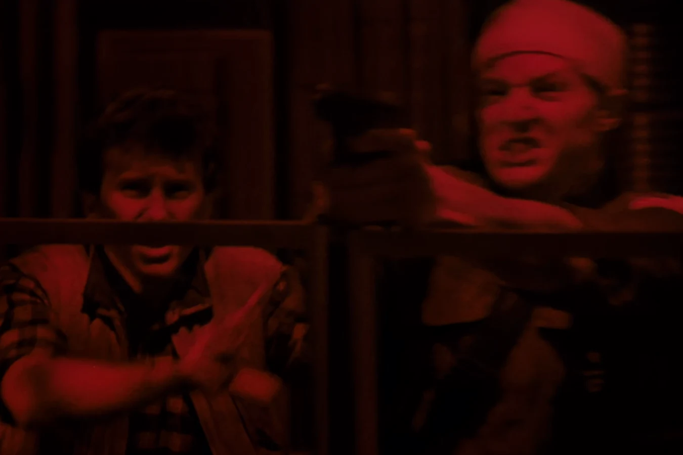 Gorman firing a VP70 in Operations during the Warrior attack in Aliens