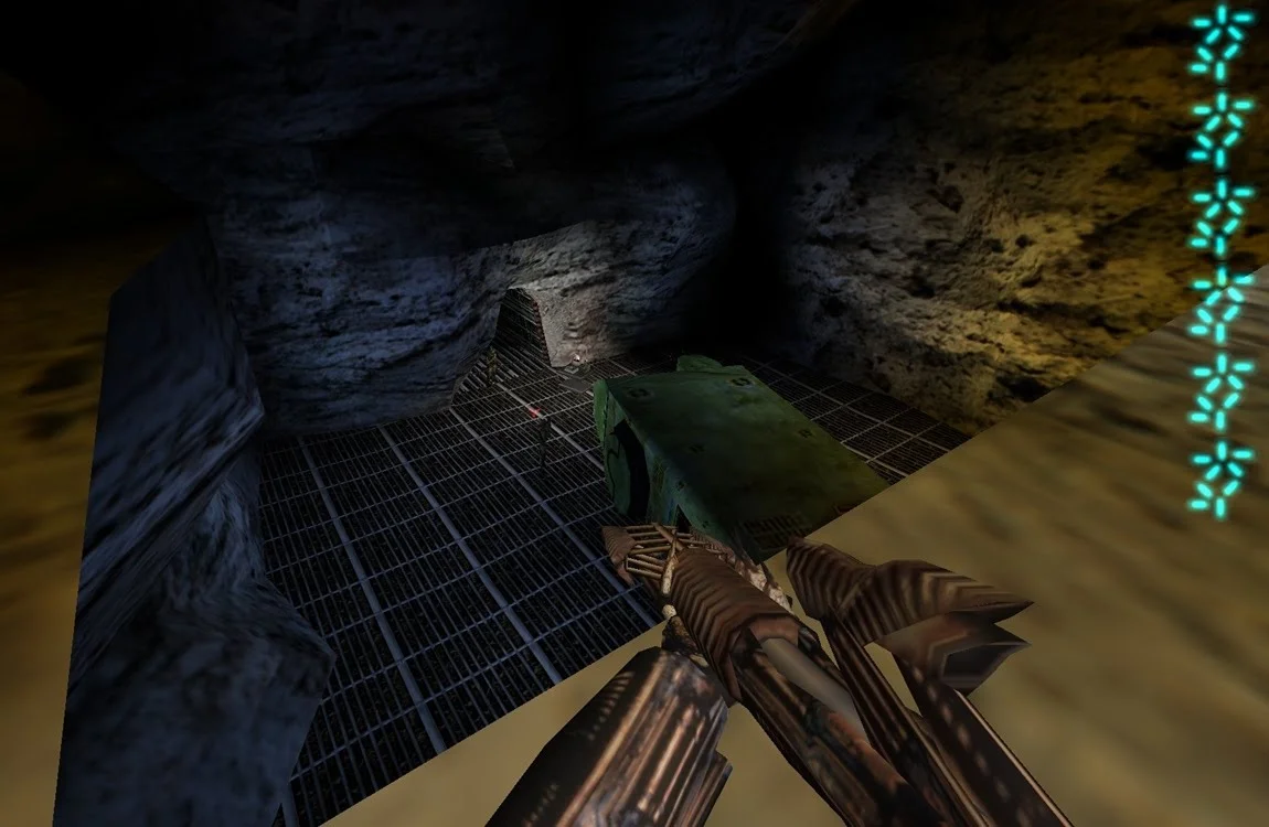 The Predator speargun used for sniping in Aliens vs. Predator Classic