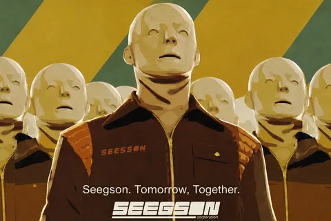 Seegson Working Joe synthetics in a Tomorrow, Together advertisement
