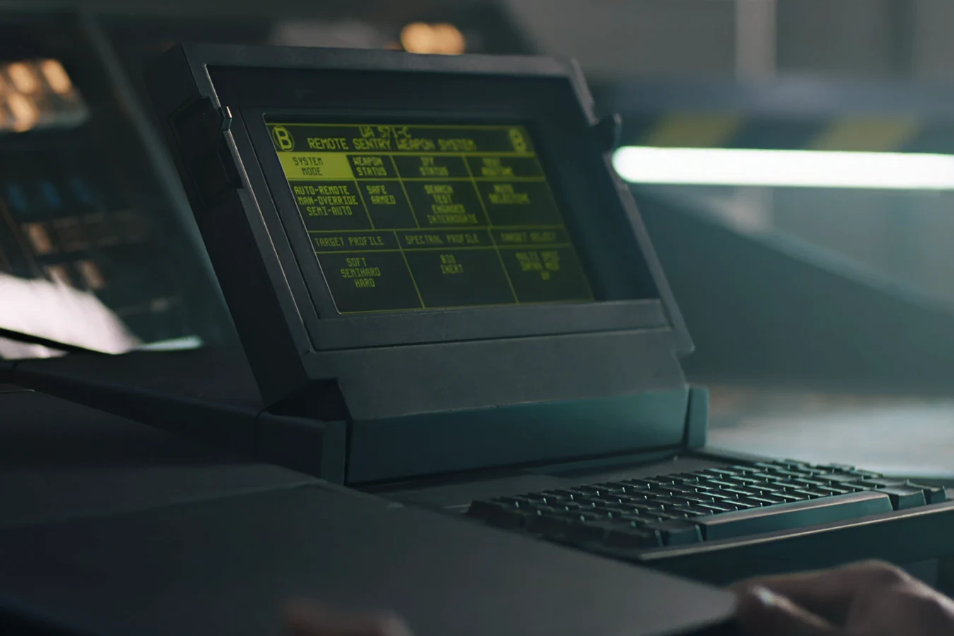 UA 571-C Remote Sentry Weapon System laptop terminal in Operations at Hadley's Hope
