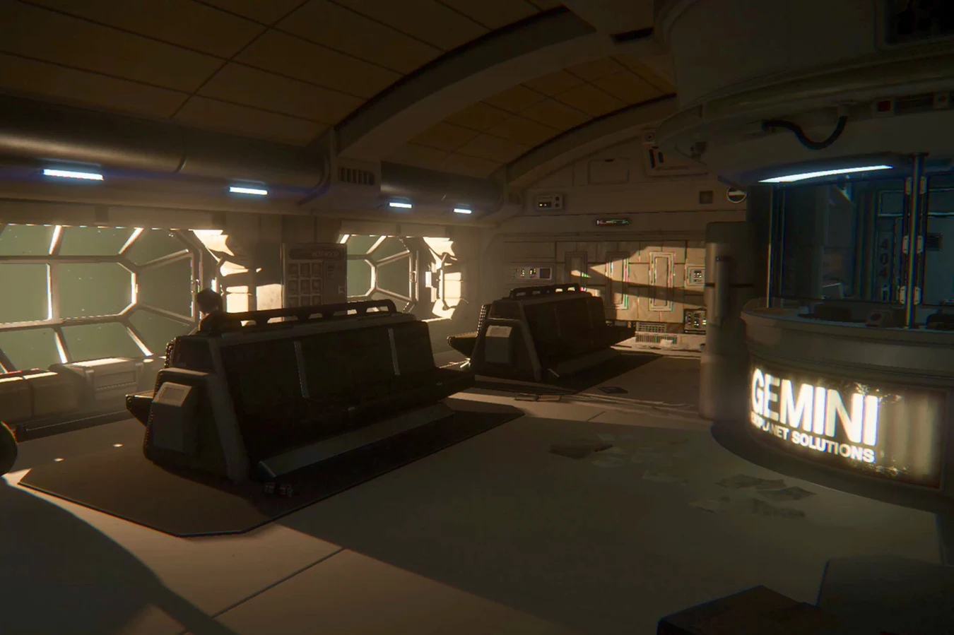 Entrance to the Gemini Exoplanet Solutions labs on Sevastopol Station