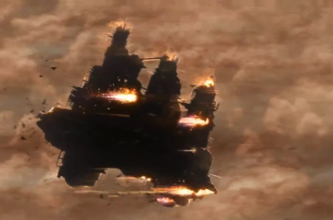 Sevastopol Station burning as it falls into KG-348
