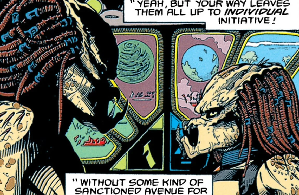 Mahnde from the first Aliens vs. Predator comic series