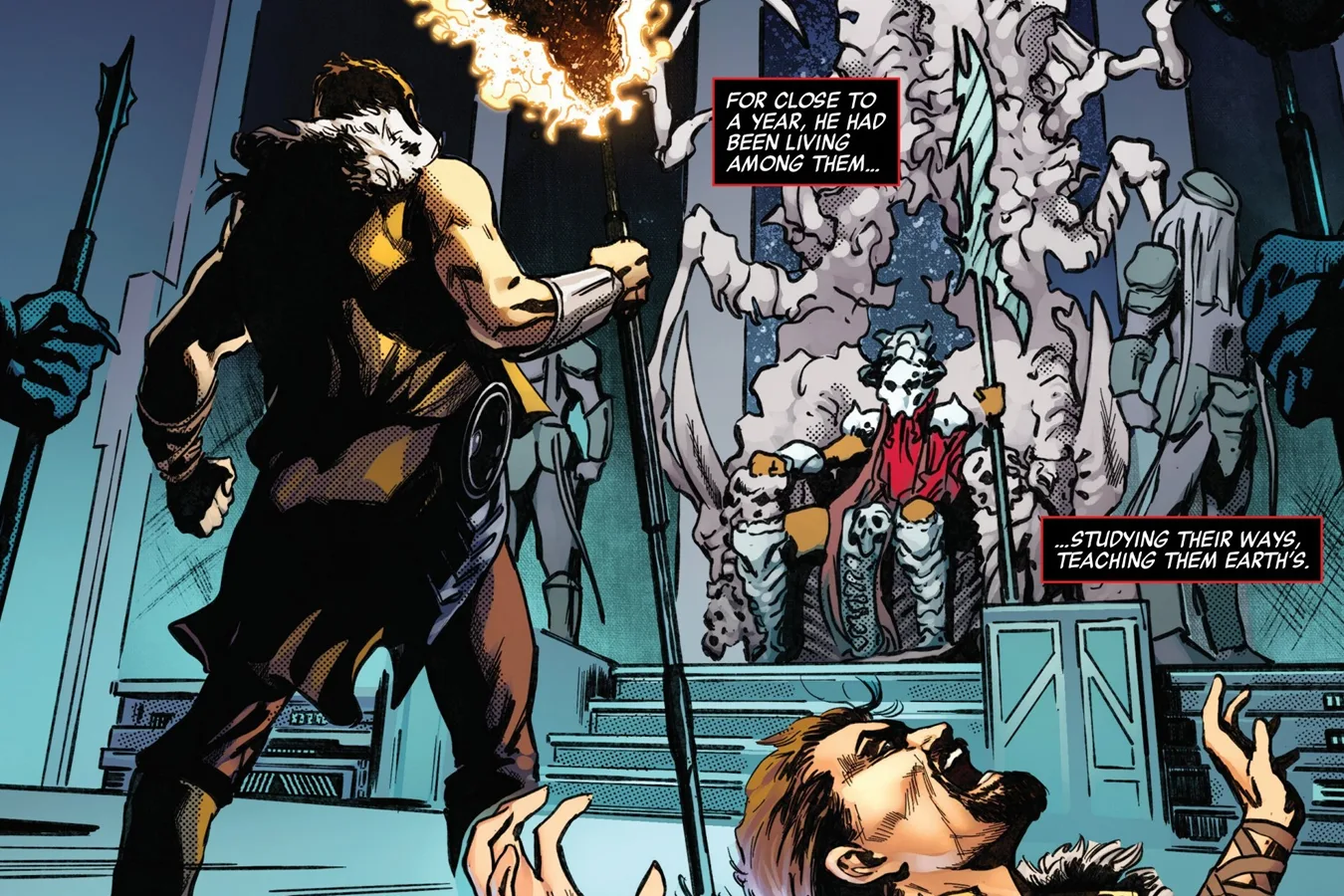 Kraven and the Predator King from Predator Kills The Marvel Universe
