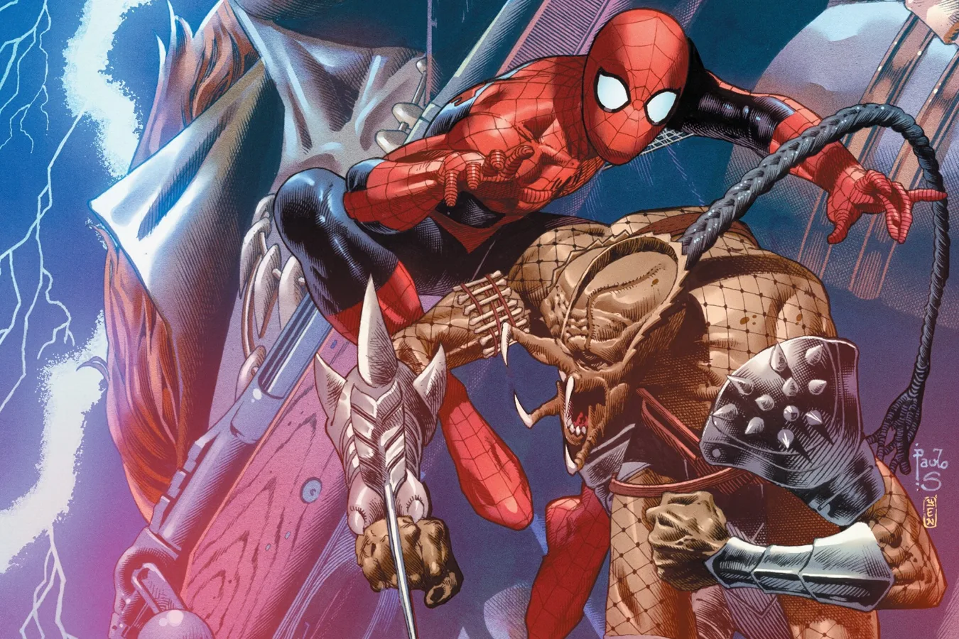 Skinner Predator in Predator versus Spider-Man comic