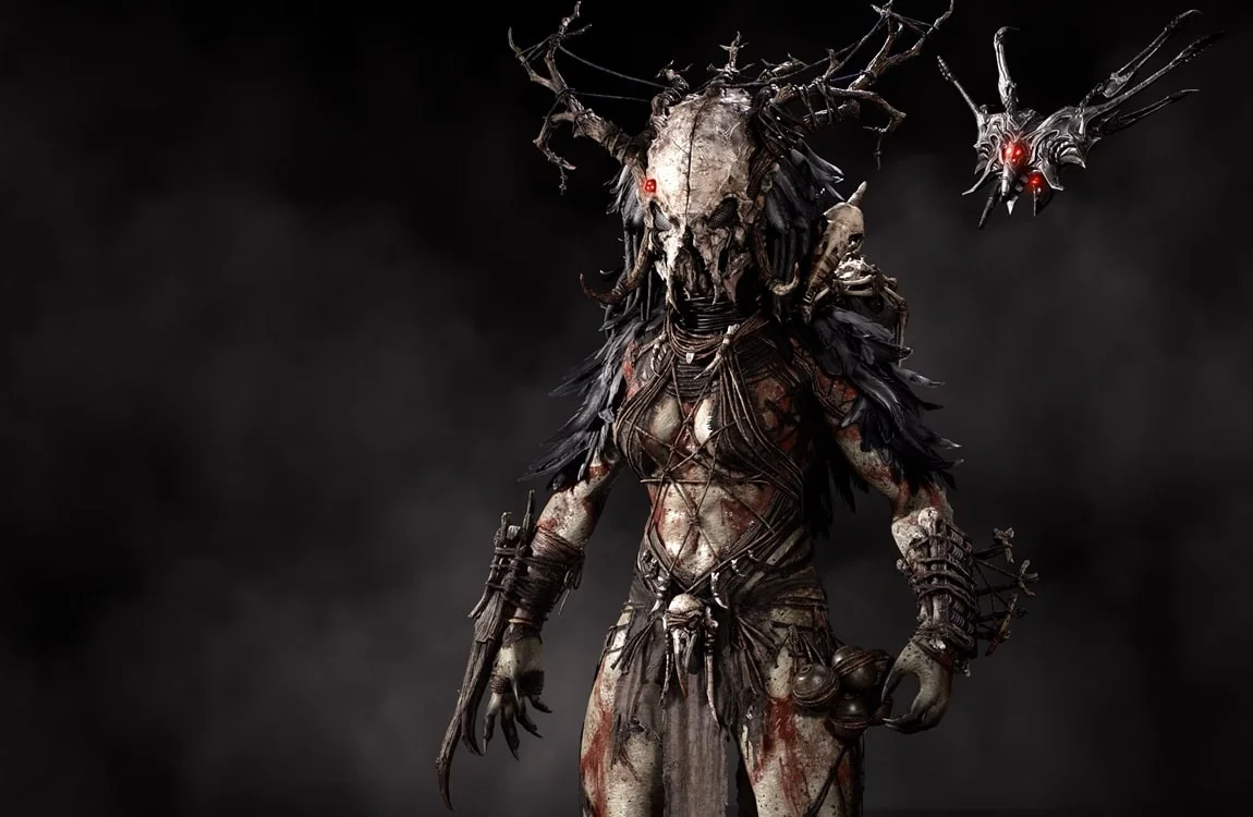 The Witch Predator with a skull mask for Predator: Hunting Grounds