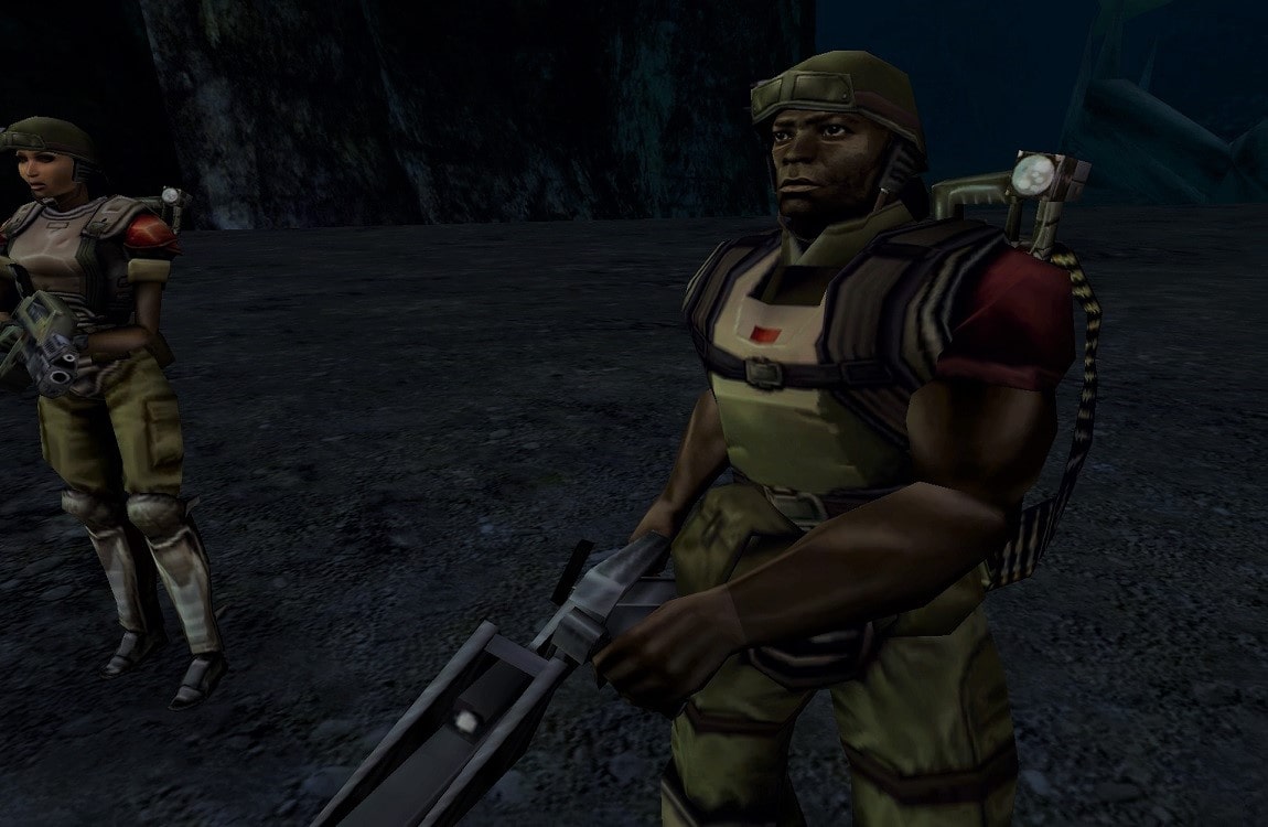 Smartgunner Jones from the Aliens vs. Predator 2 video game
