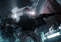 Vasquez from Aliens using a M56 Smartgun