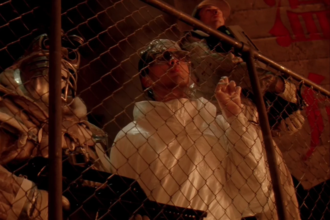 Sora Matsushita at the lead-works fence with Weyland-Yutani commandos on Fury 161