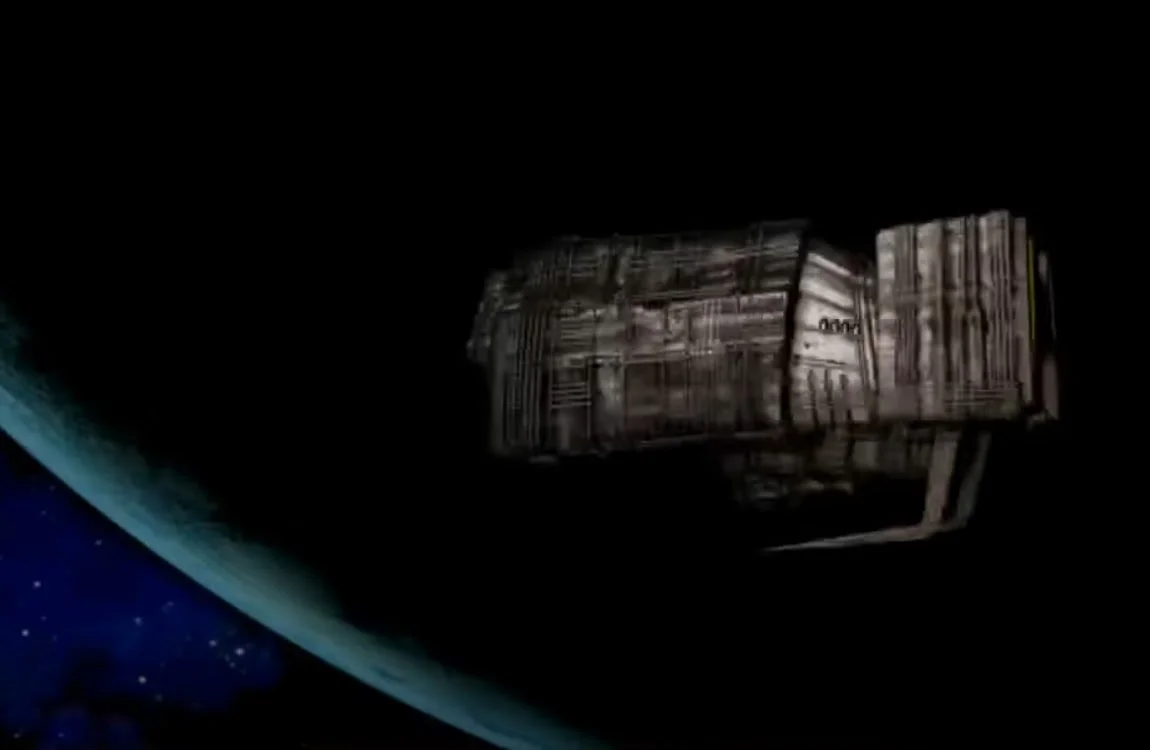 A planet purifying Space Jockey ship from Aliens: A Comic Book Adventure
