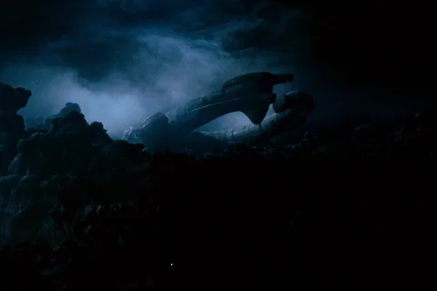 The LV-426 Derelict Ship on the moon Acheron