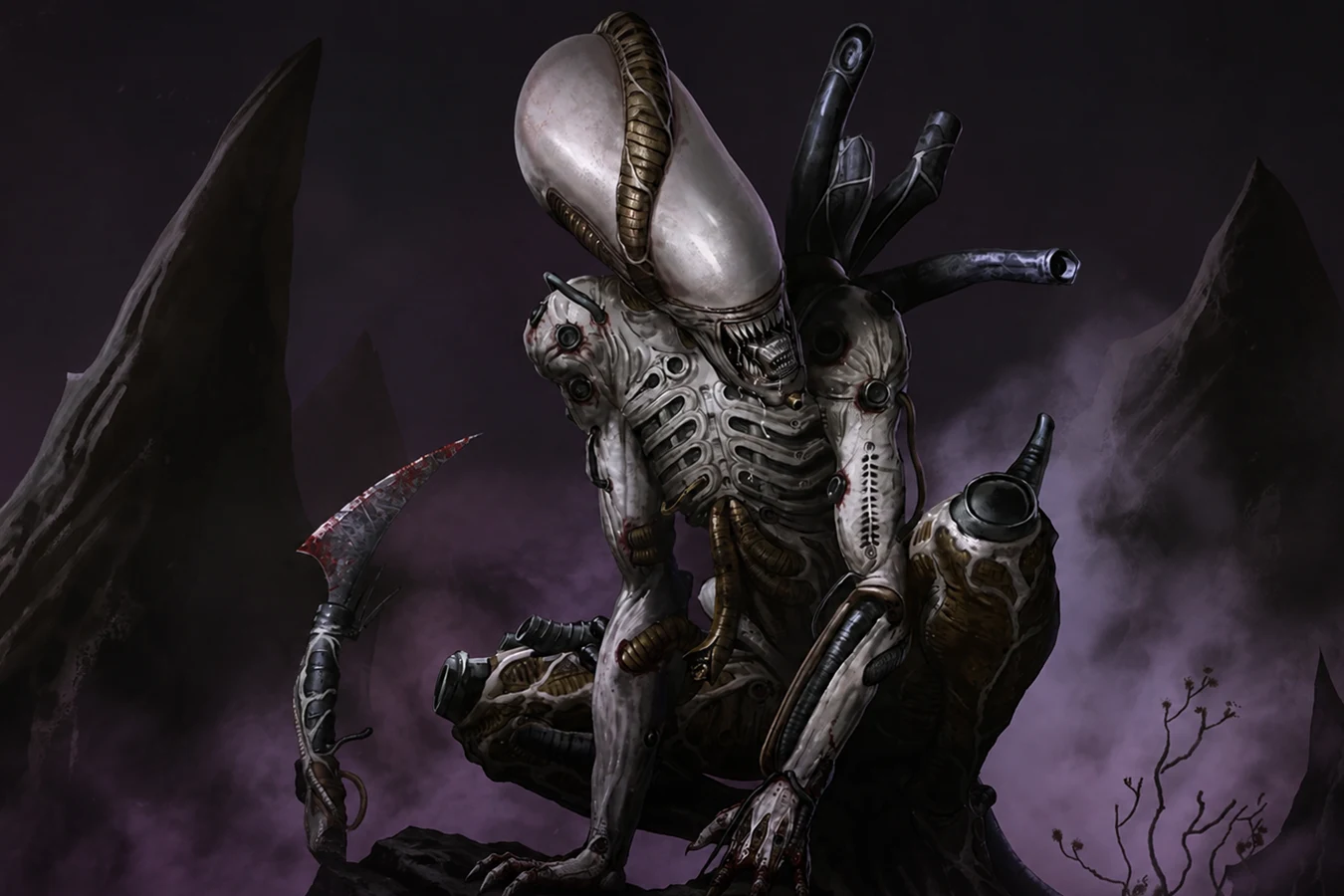 Juggernaut Xenomorph from Dead by Daylight Alien Reimagined outfit