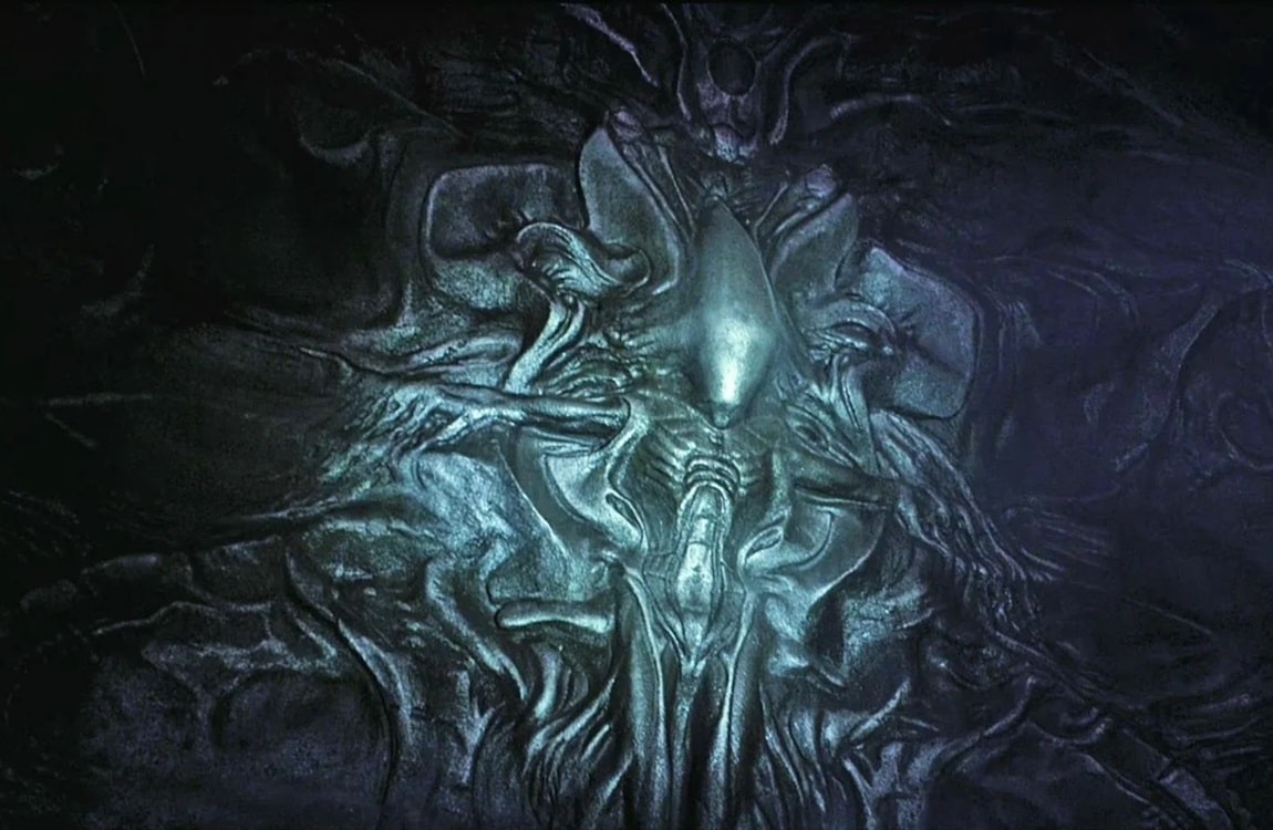 The Xenomorph mural in Prometheus