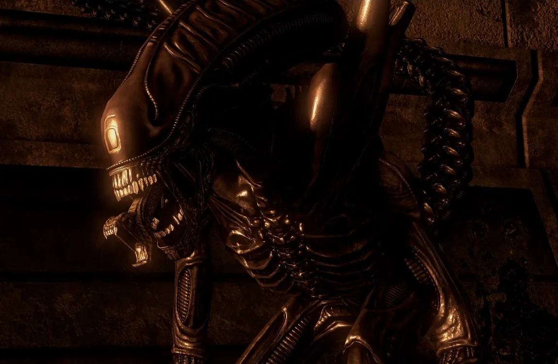 Specimen 6 showing her inner mouth in Aliens vs. Predator