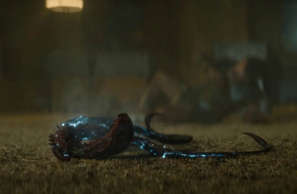 Squirt killed by Tessa's shoulder cannon