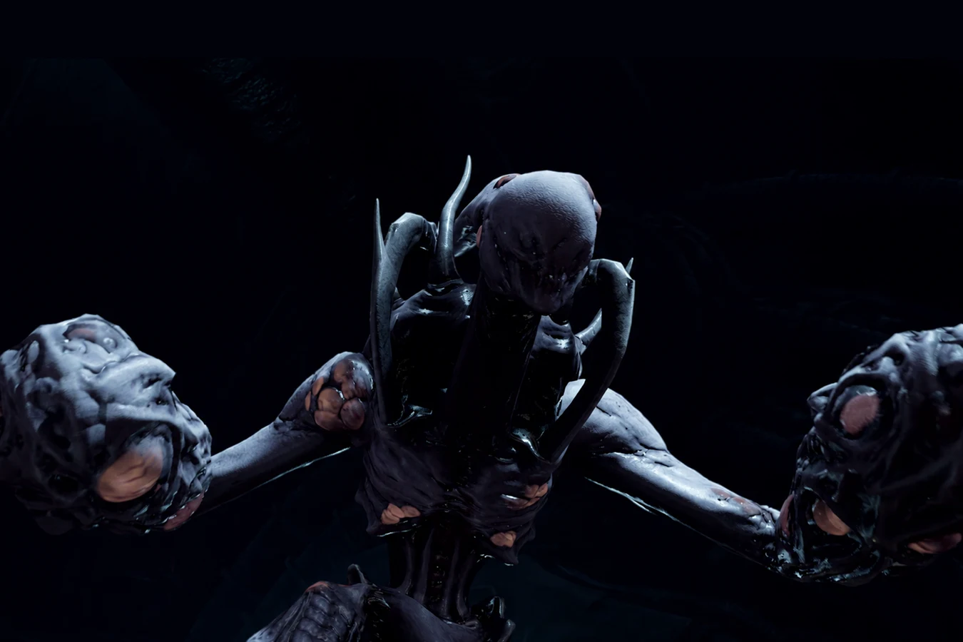 Striker facing the camera with club arms and shoulder quills in Aliens Fireteam Elite 2