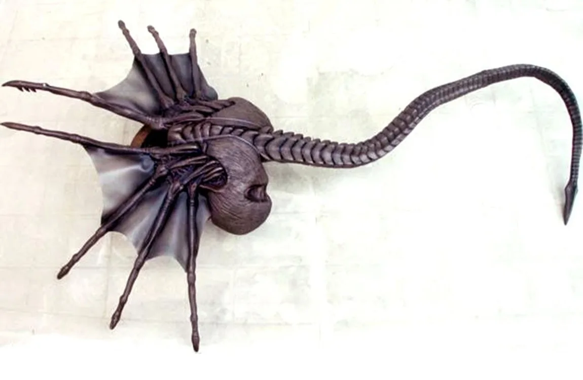 H.R. Giger aquatic Facehugger concept art for Alien 3