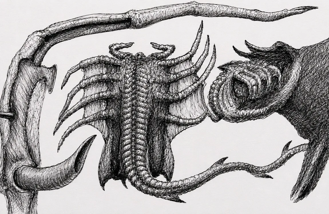 Concept art of the Royal Facehugger