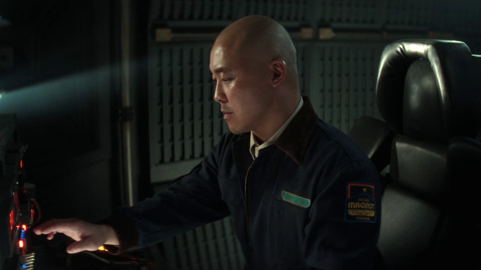 Teng in his Maginot navigator uniform aboard the USCSS Maginot in Alien: Earth