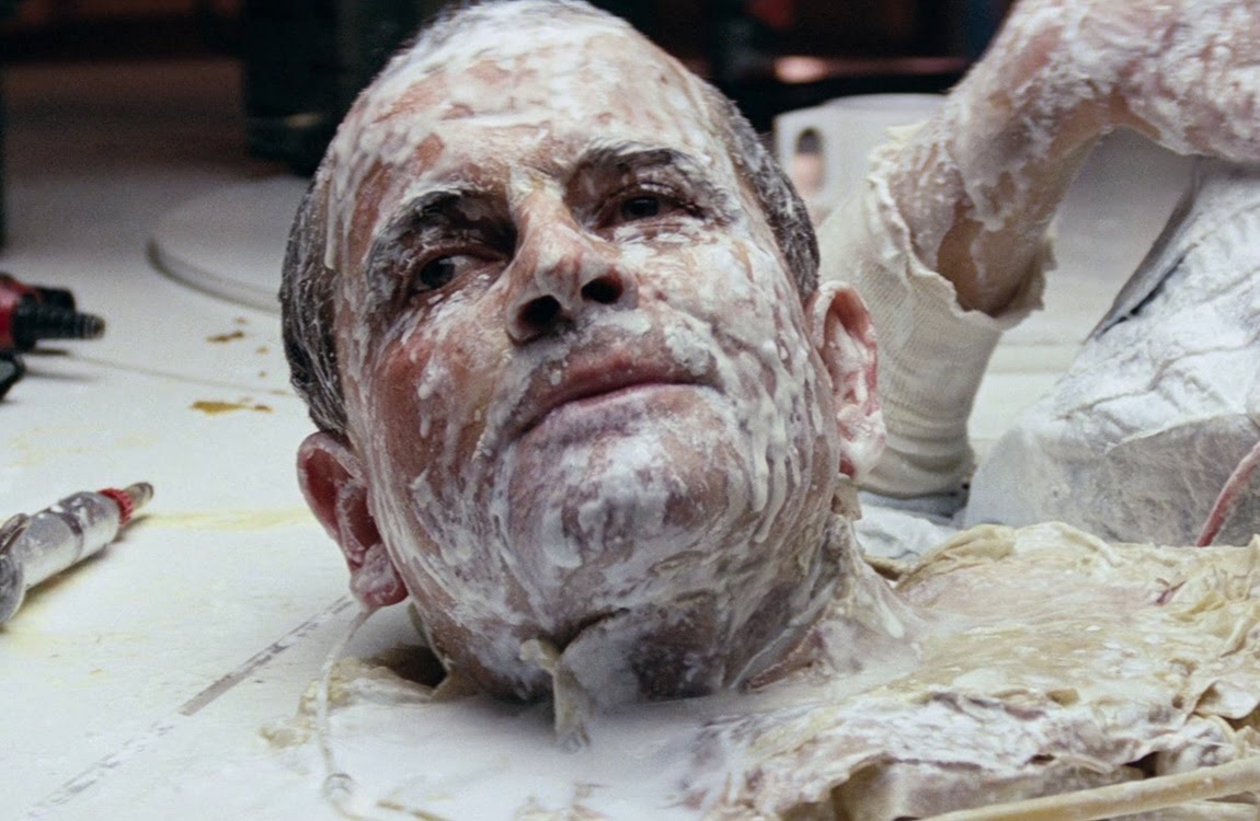 Ash's head on table in Alien