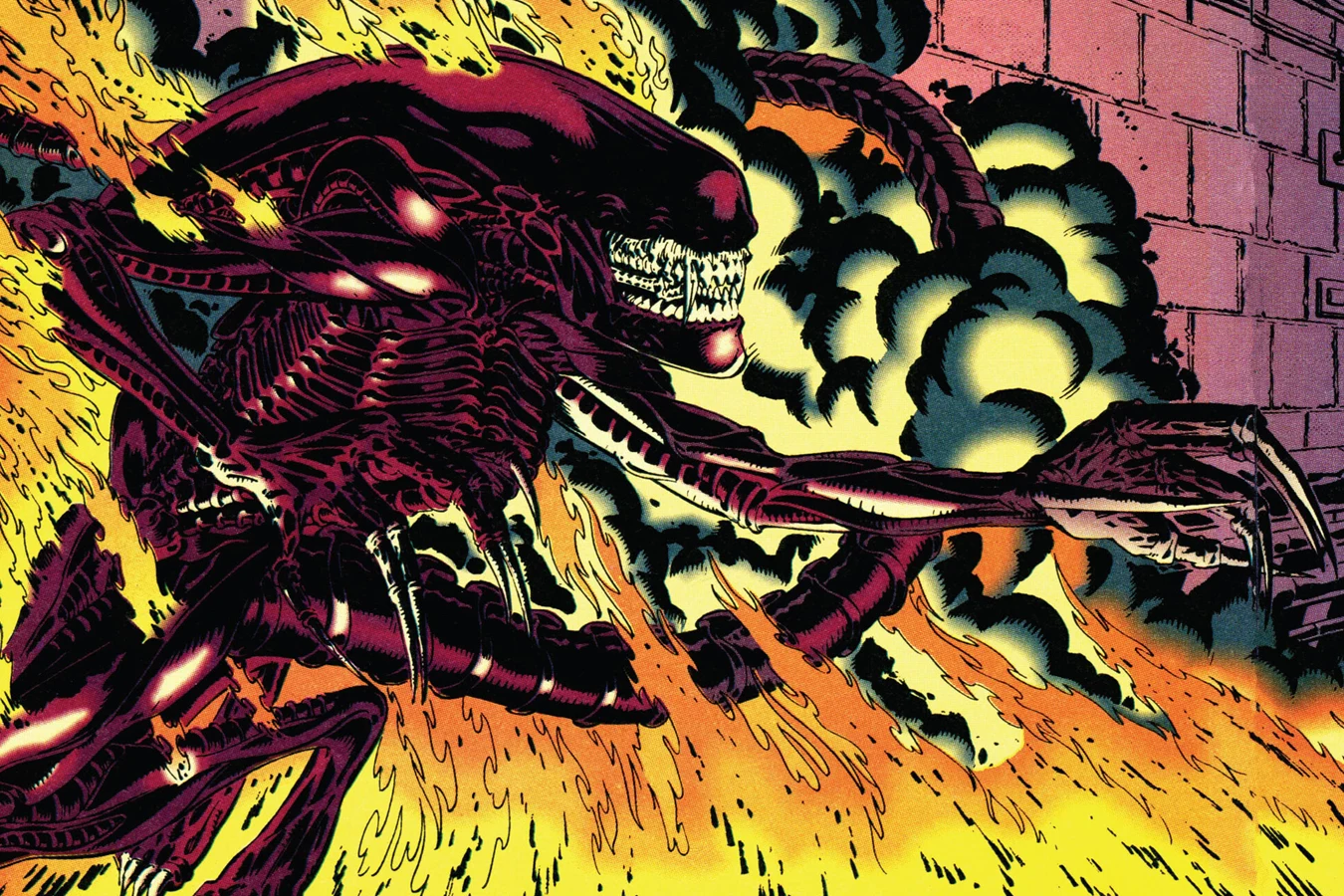 The Dragon in the Dark Horse Alien 3 comic adaptation