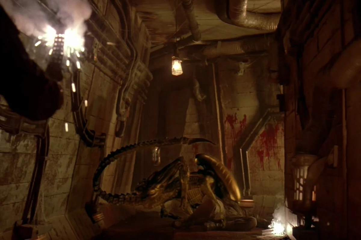 The Dragon attacking a prisoner on Fiorina 161