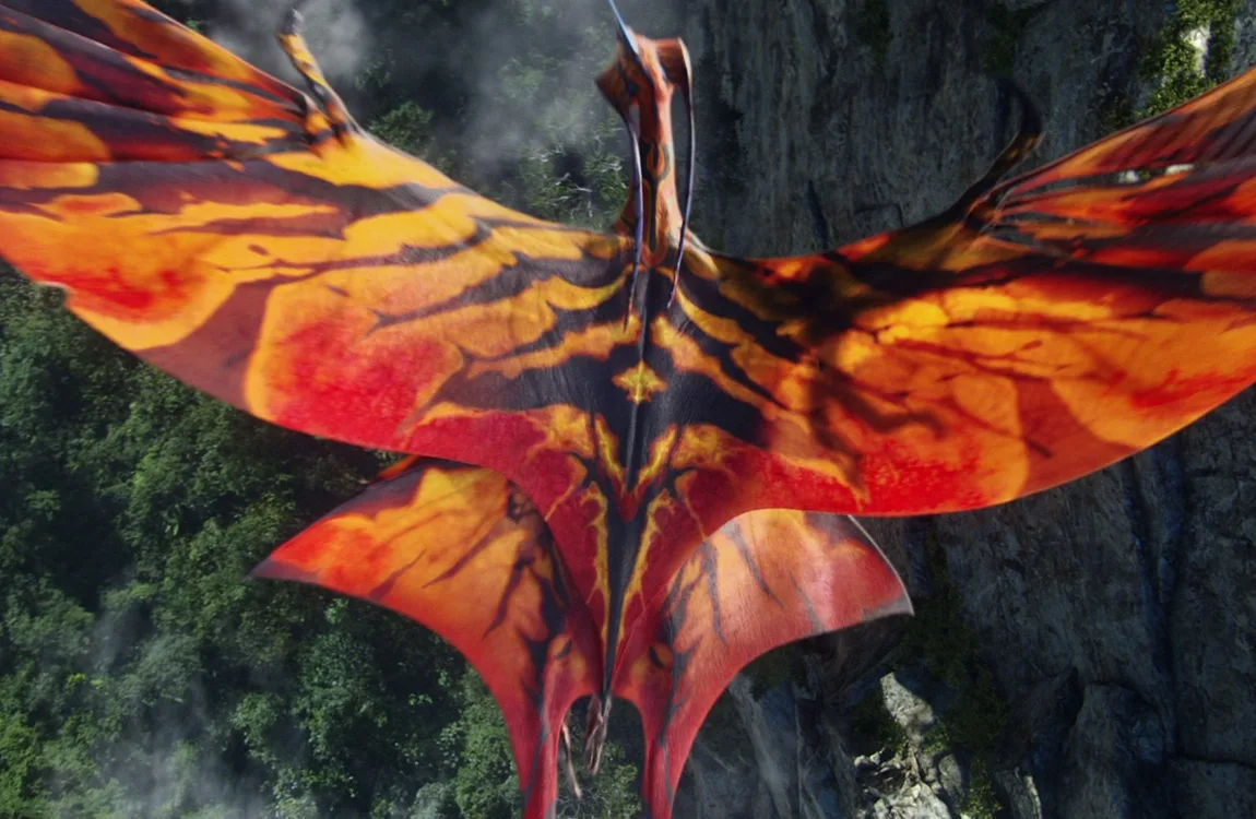 Great leonopteryx known as Toruk flying over Pandora