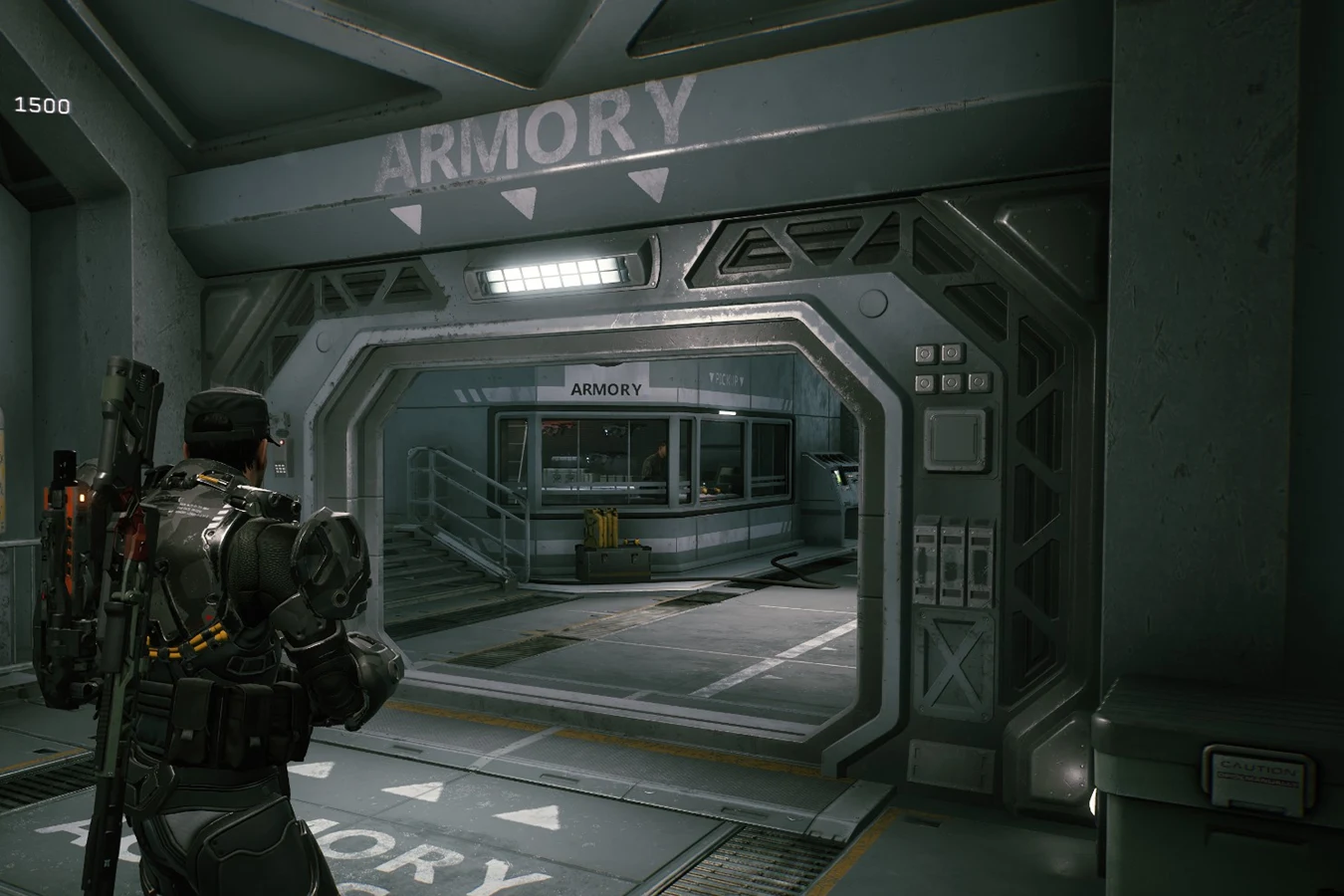 The armory aboard the UAS Endeavor