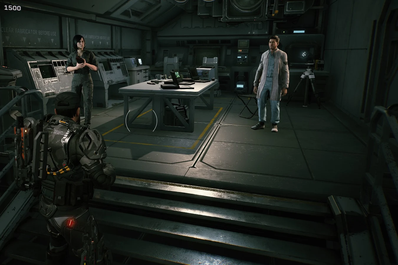 The research station aboard the UAS Endeavor