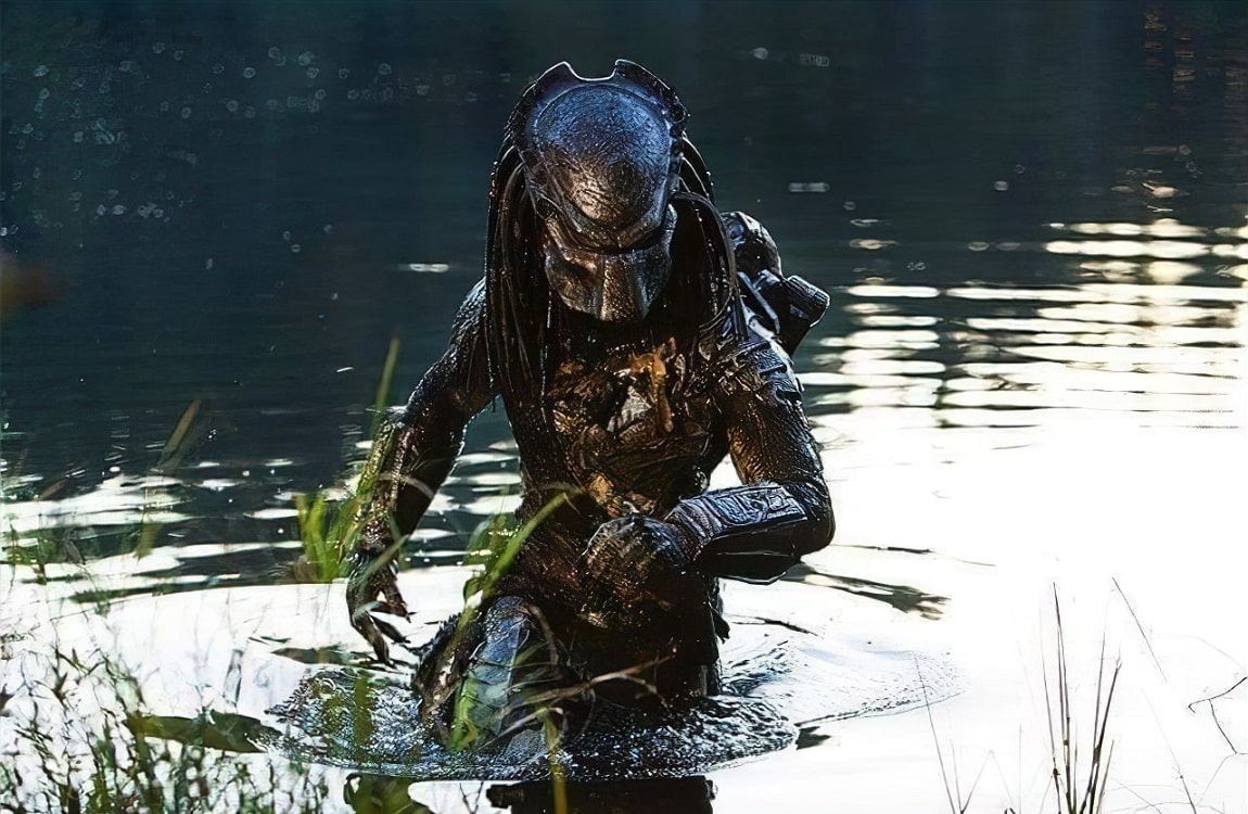 Wolf Predator emerges from the water after hiding his ship