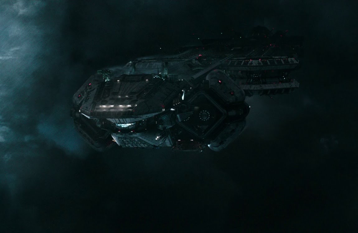 The USCSS Prometheus crashing into the Juggernaut