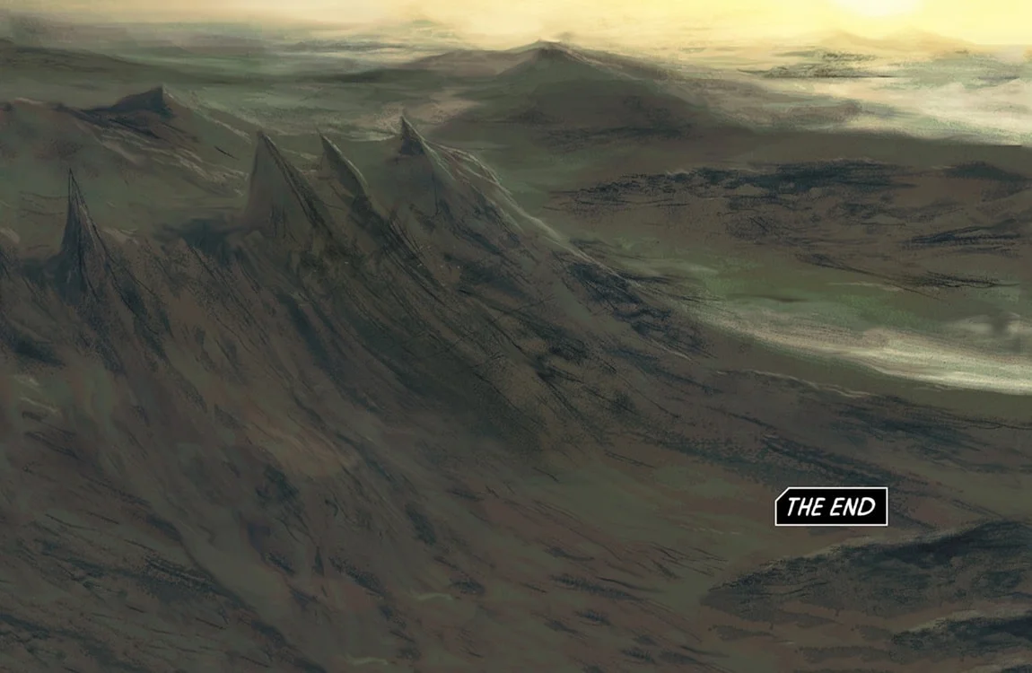 The Deacon mountain from Fire and Stone, placed over the Prometheus wreckage