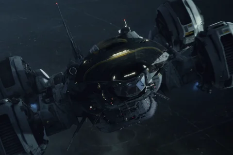 The USCSS Prometheus above LV-223