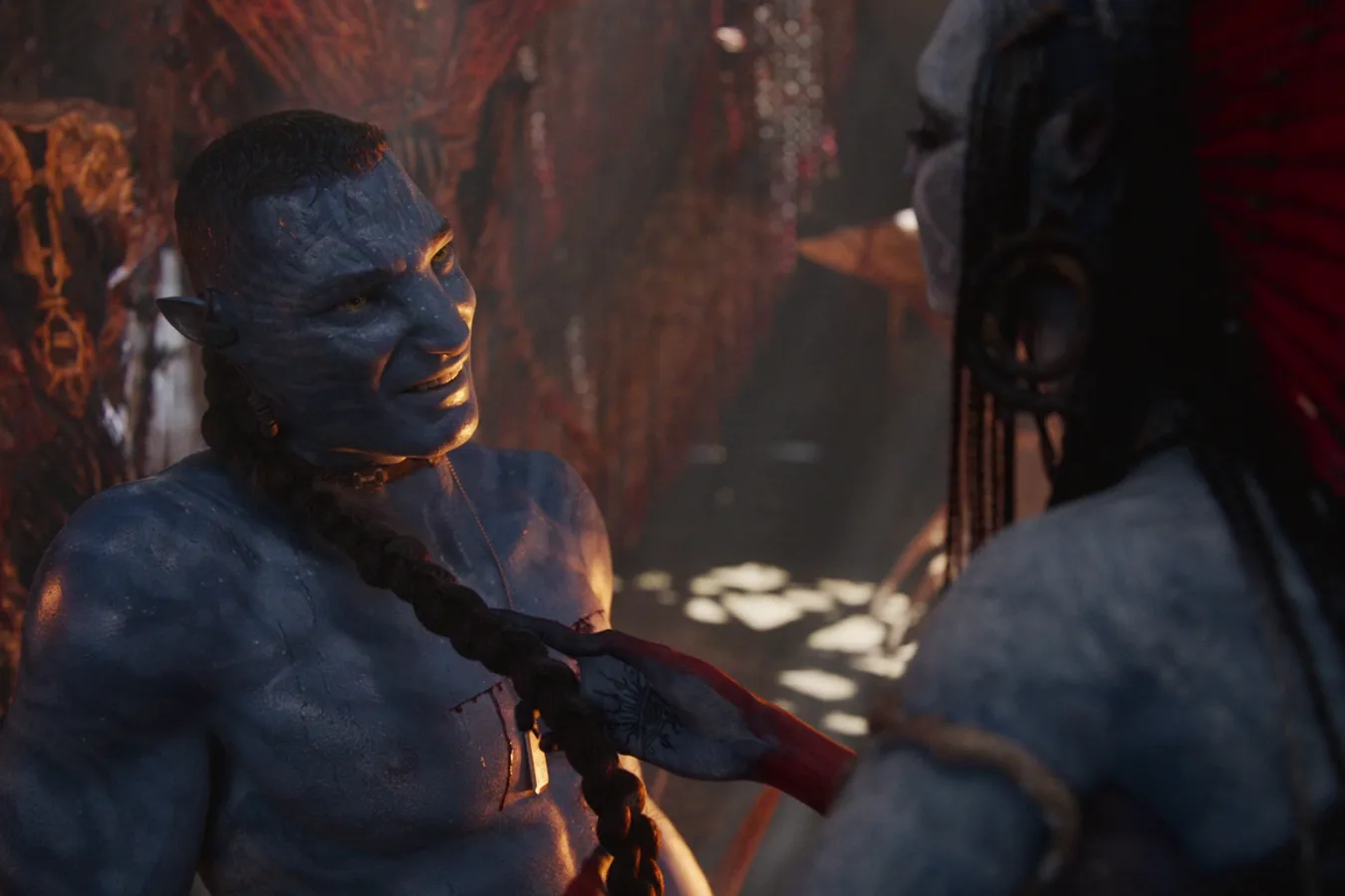 Varang and Quaritch forming an alliance in Avatar: Fire and Ash