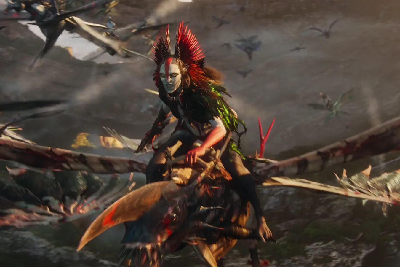 Varang fighting during the reef battle in Avatar: Fire and Ash