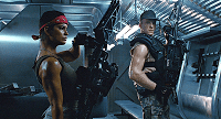 Vasquez in Aliens with smartgun