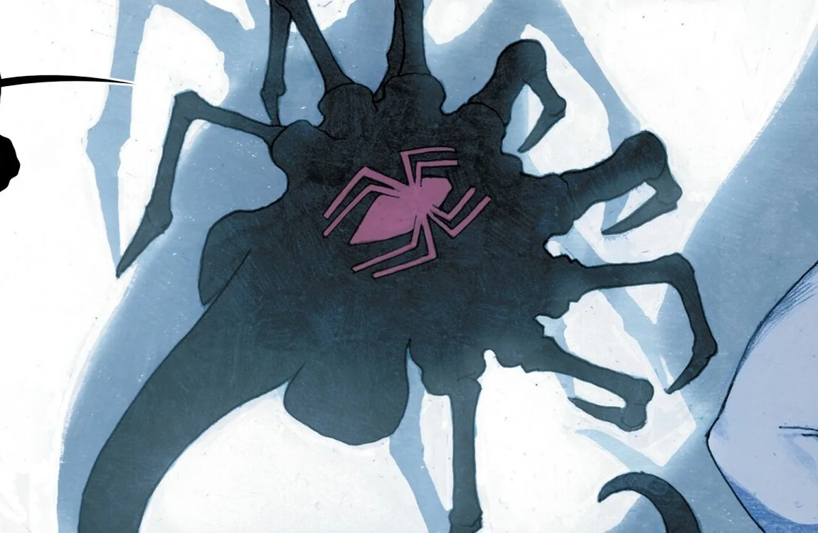 Venom assimilating a Facehugger in Aliens vs Avengers