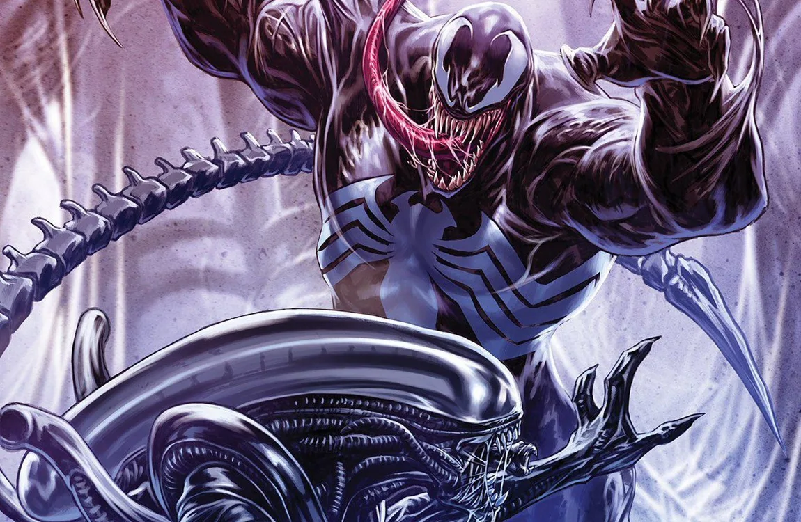 Closeup of the Venom Xenomorph hybrid