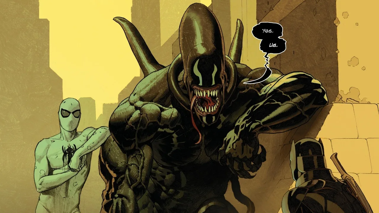 The Venom Xenomorph from Aliens vs Avengers